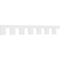 Ekena Millwork Fayetteville Architectural Grade PVC Dentil Trim, 9"H x 1"P x 84"L DENP09FAY00 - alternate 1
